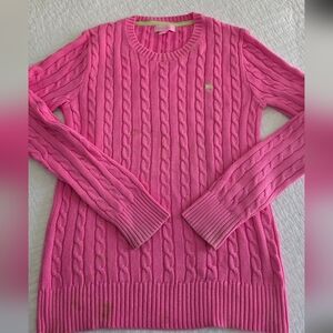 LILLY Pulitzer classic cable sweater womens xs